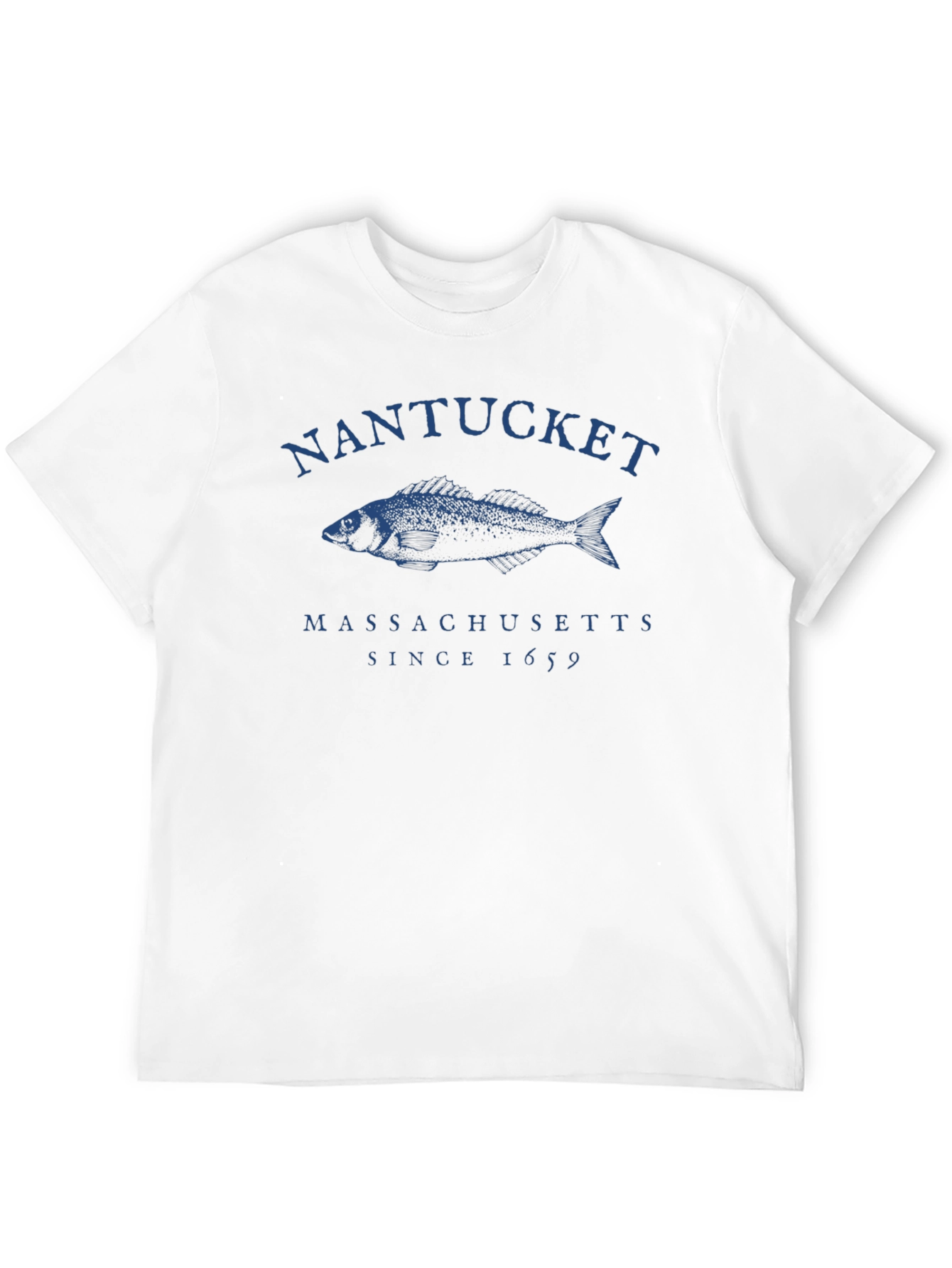 Nantucket Massachusetts Fish Graphic T-Shirt