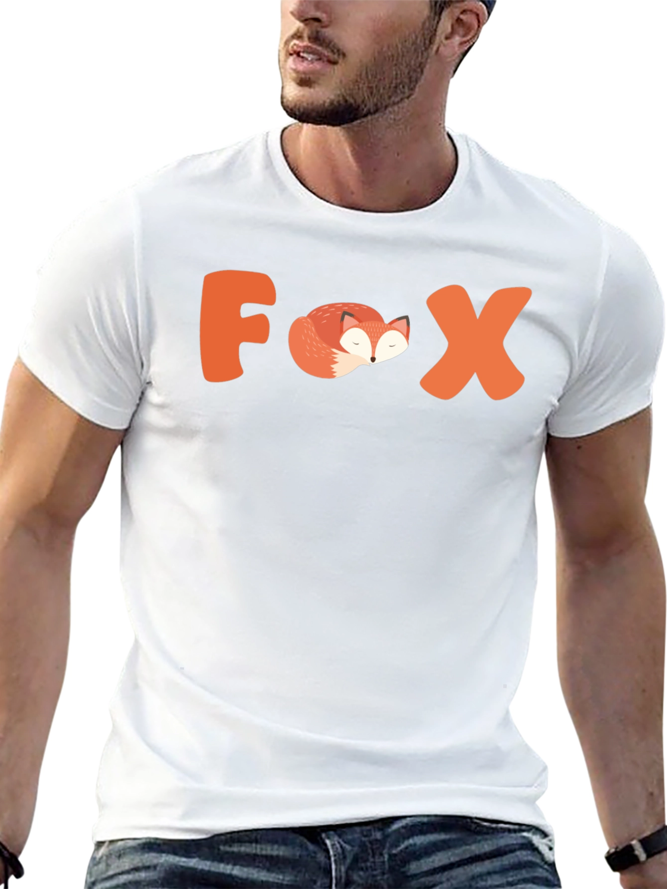 Cool Fox Graphic Tee - Animal Lover T-Shirt