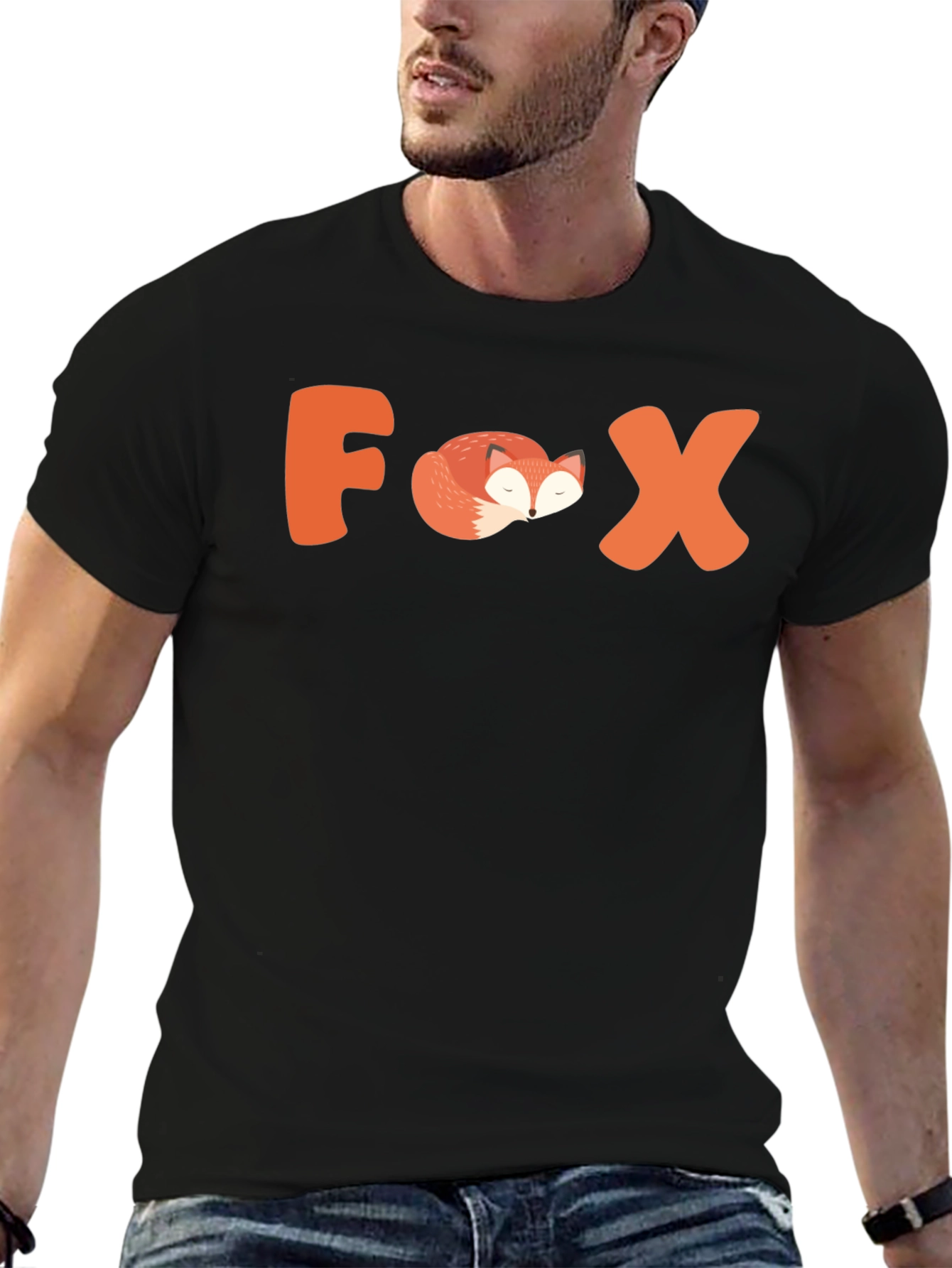 Cool Fox Graphic Tee - Animal Lover T-Shirt