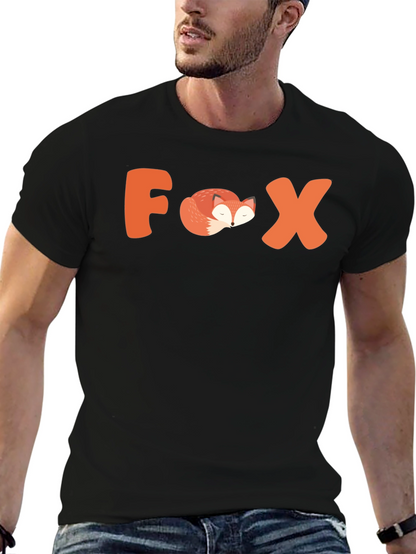 Cool Fox Graphic Tee - Animal Lover T-Shirt