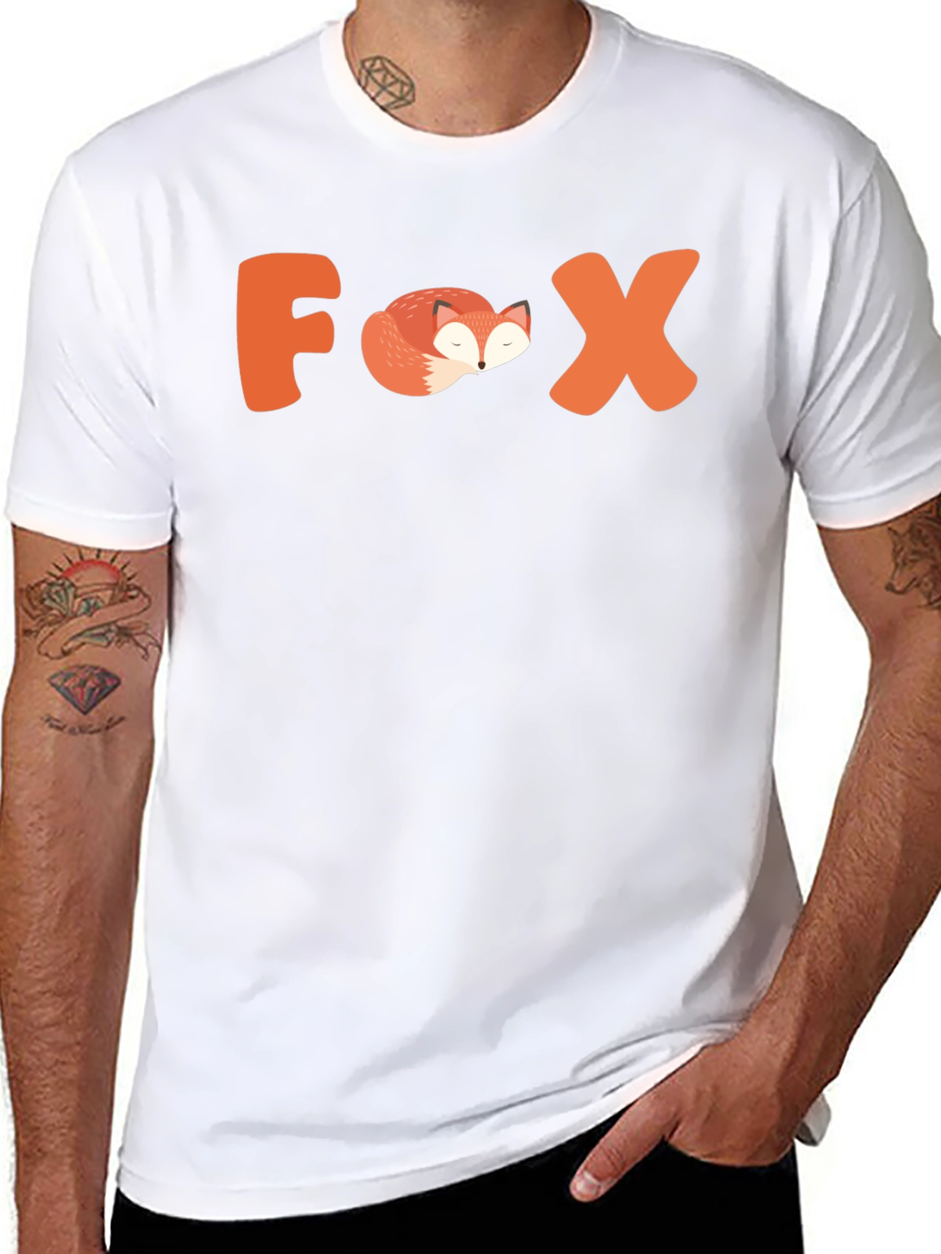 Cool Fox Graphic Tee - Animal Lover T-Shirt