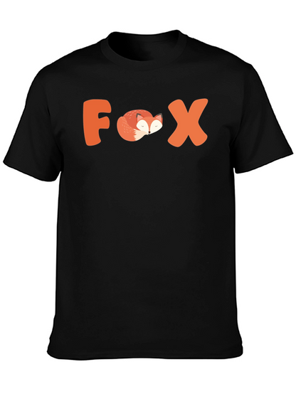 Cool Fox Graphic Tee - Animal Lover T-Shirt