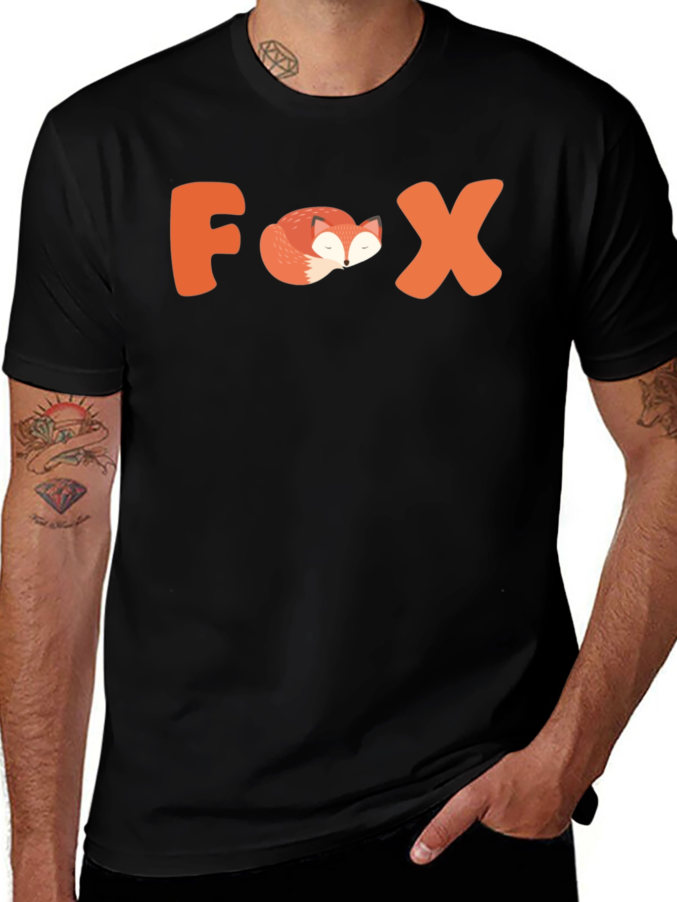 Cool Fox Graphic Tee - Animal Lover T-Shirt