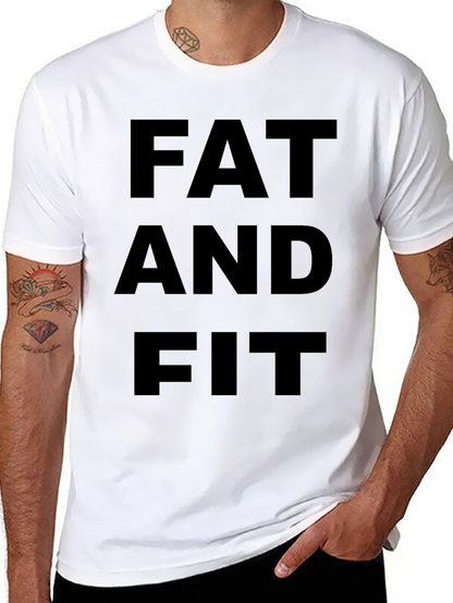 Fat and Fit Black T-Shirt