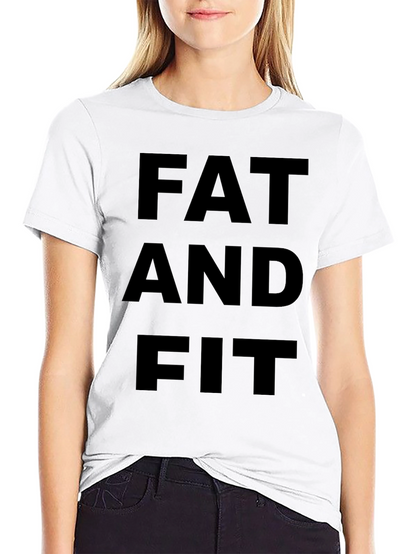 Fat and Fit Black T-Shirt