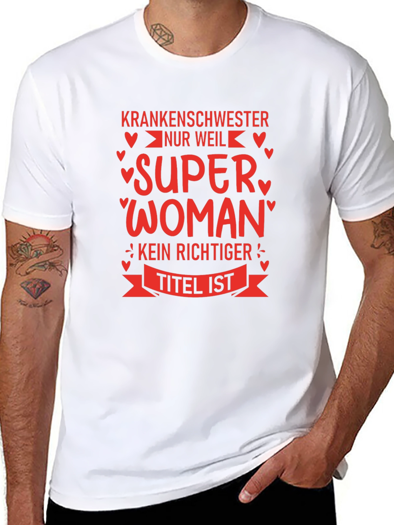 Krankenschwester Super Woman T-Shirt