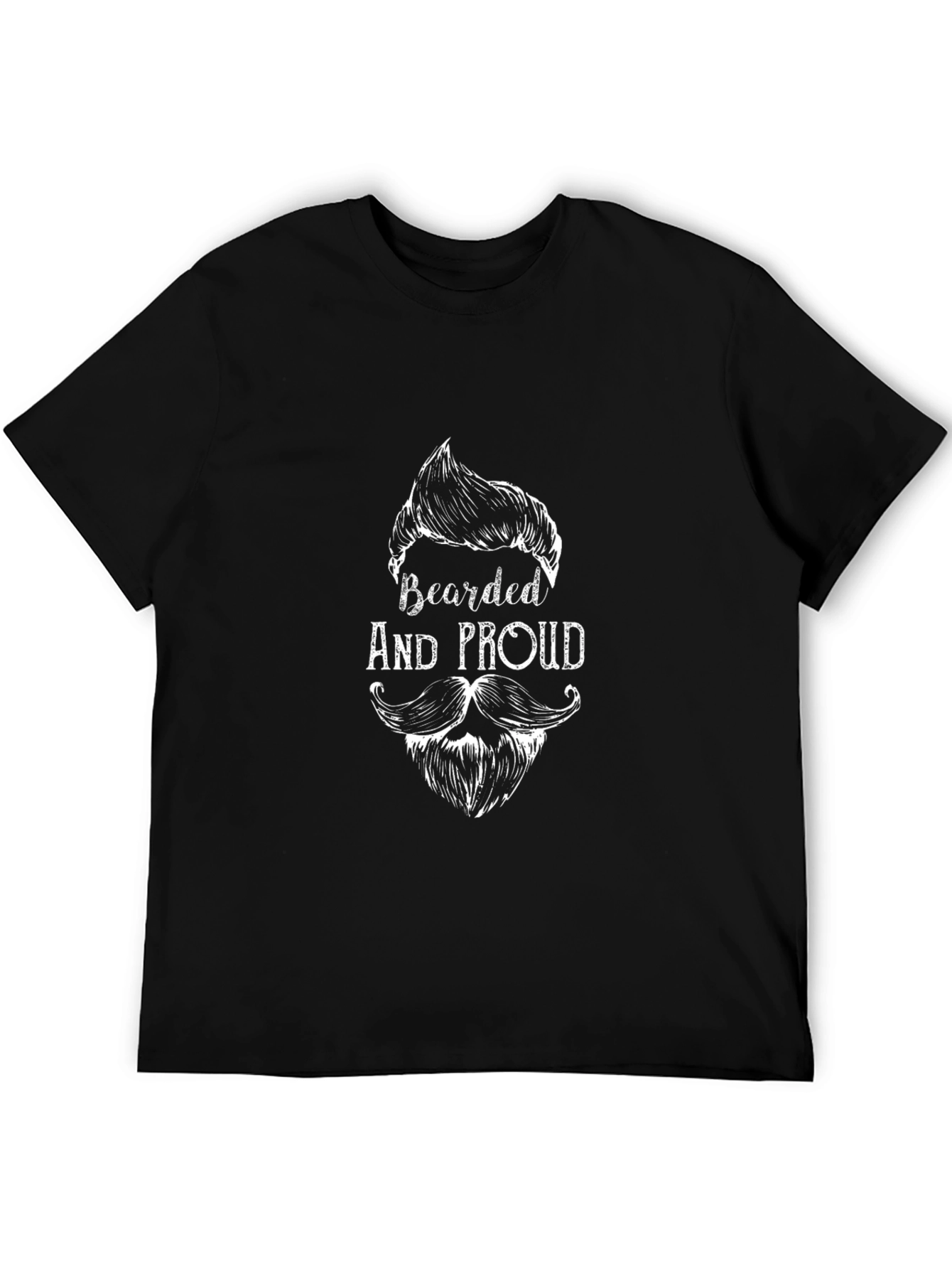 Bearded and Proud Black T-Shirt