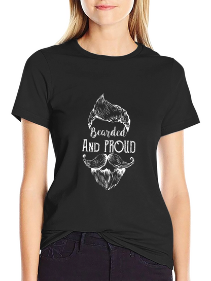 Bearded and Proud Black T-Shirt