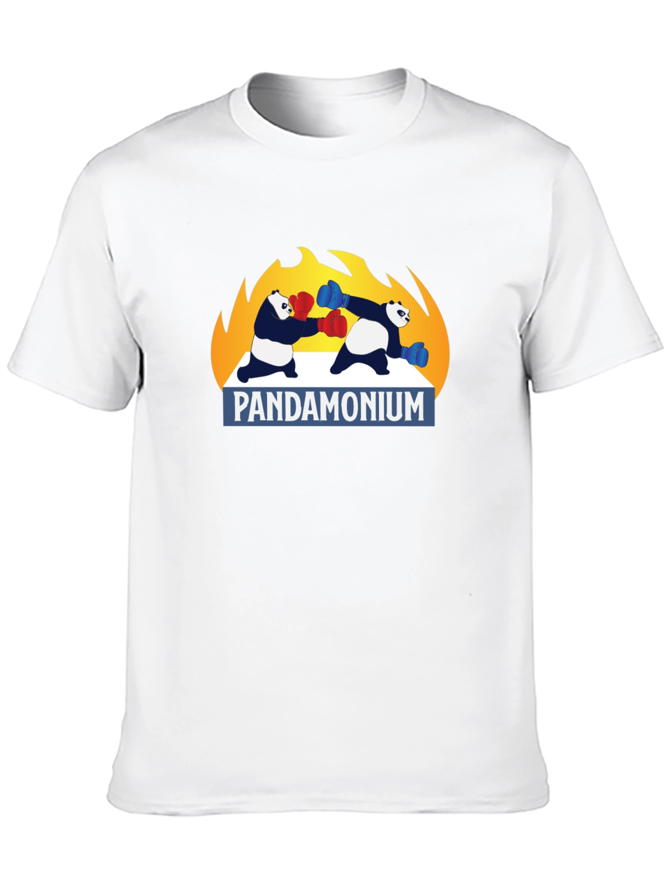 Pandamonium Boxing T-Shirt - Black Graphic Tee