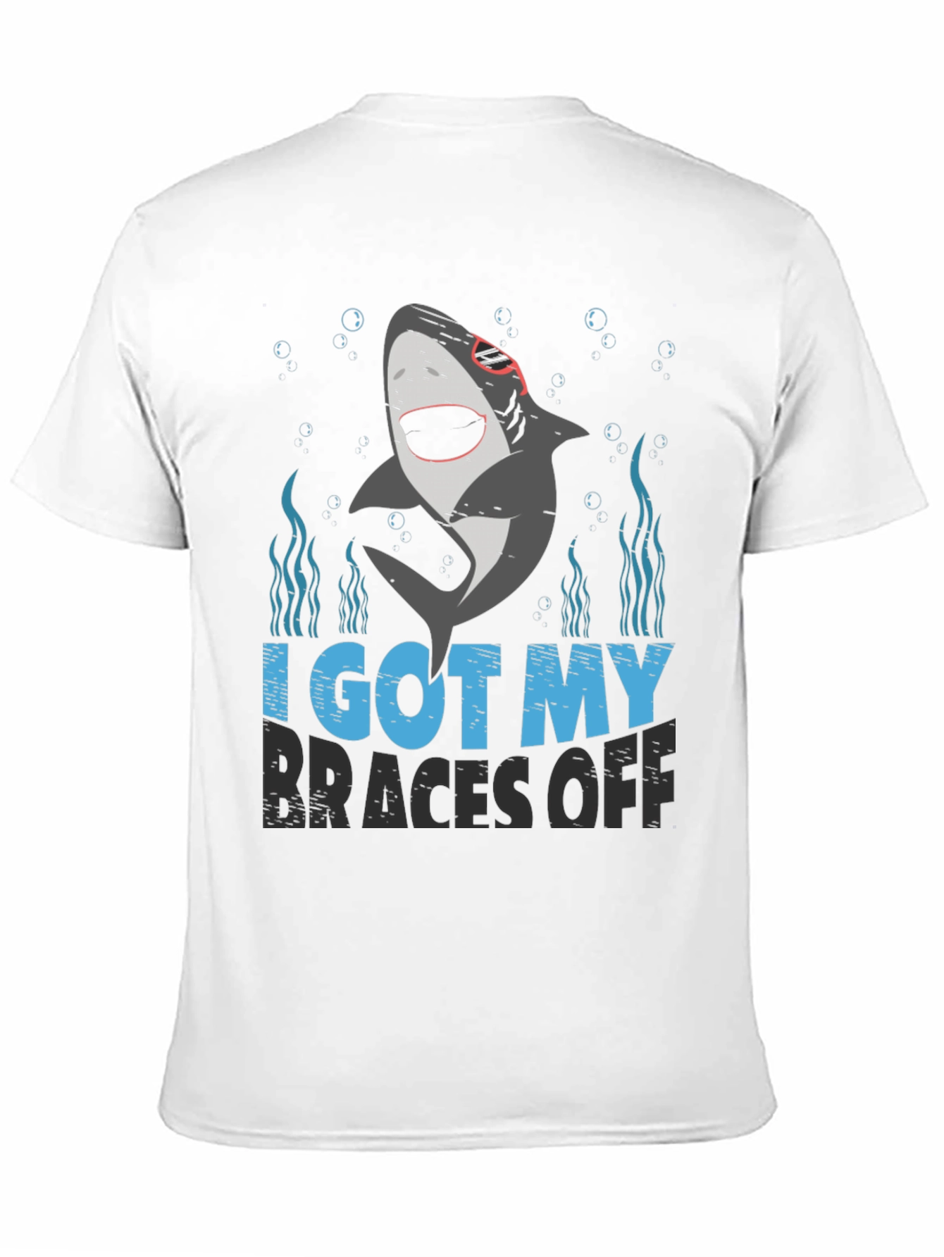 Shark Braces Off Graphic Tee - Black