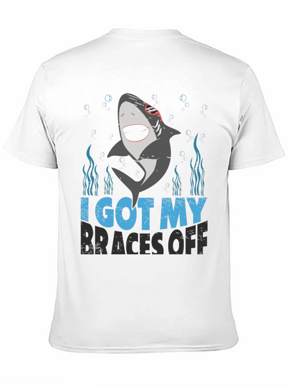 Shark Braces Off Graphic Tee - Black
