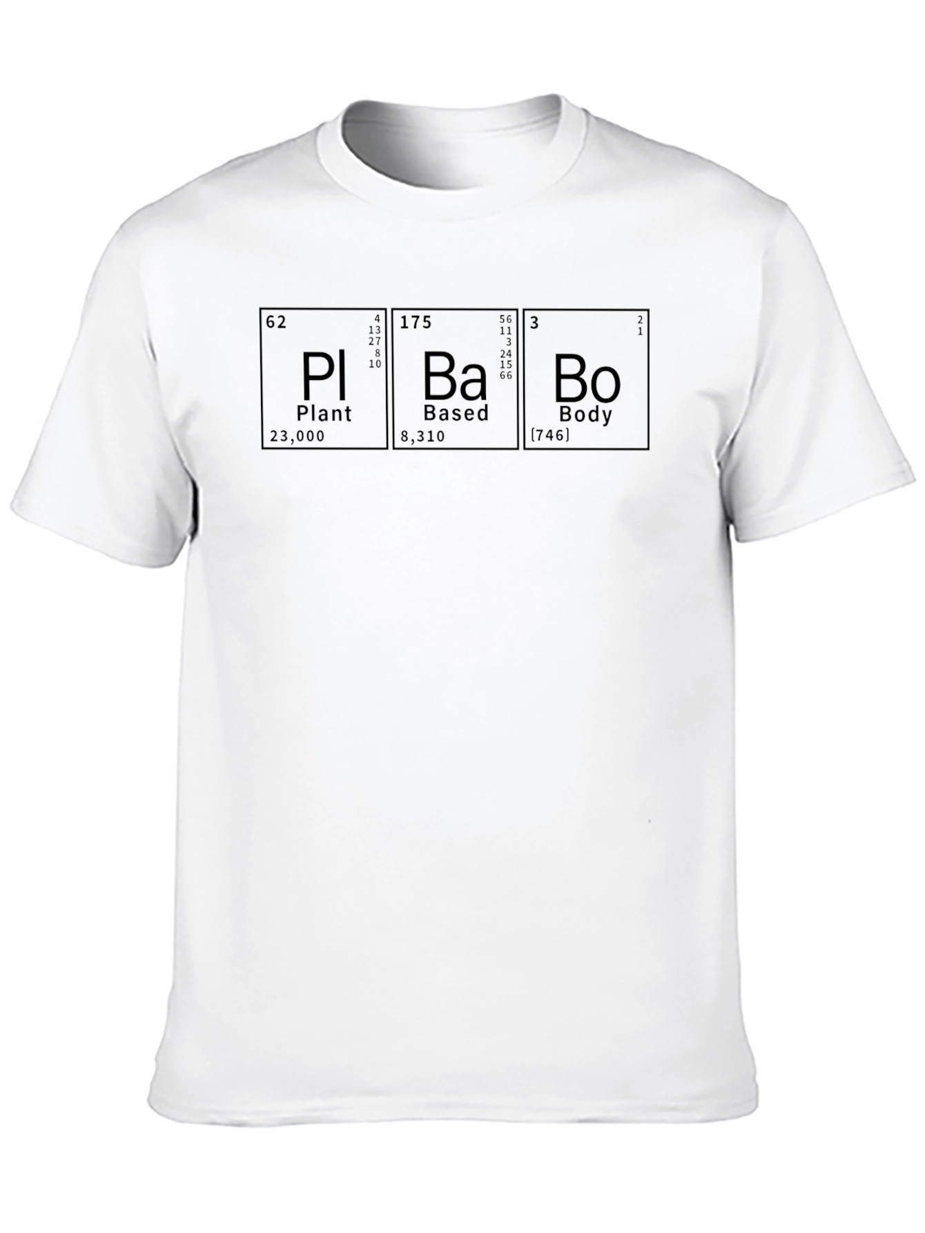 Plant Based Body T-Shirt - Periodic Table Design