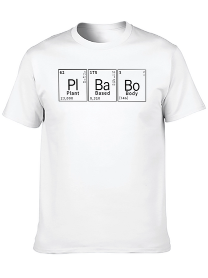 Plant Based Body T-Shirt - Periodic Table Design