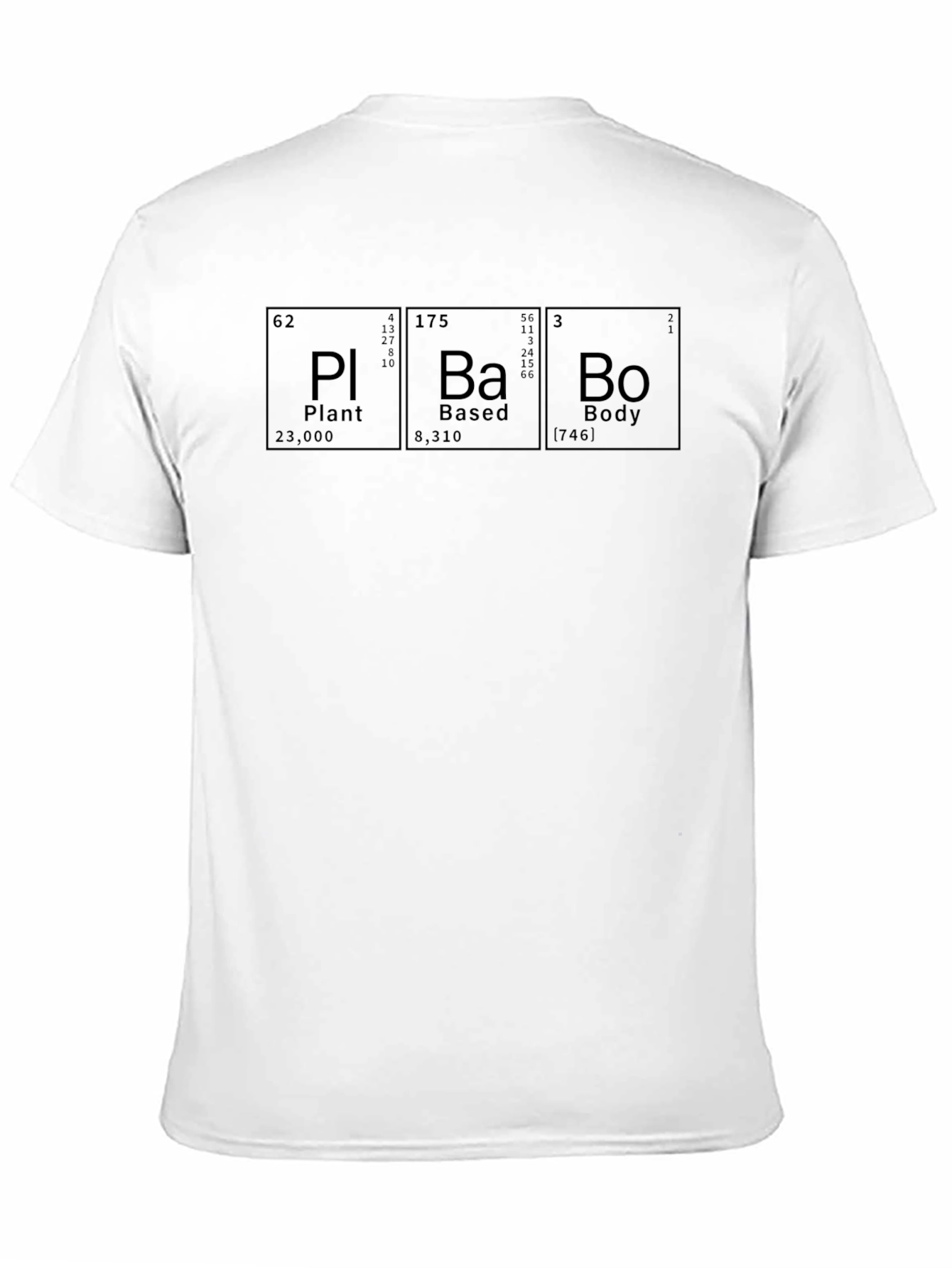 Plant Based Body T-Shirt - Periodic Table Design