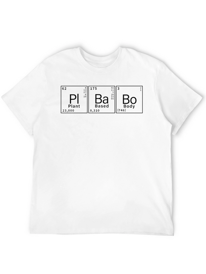Plant Based Body T-Shirt - Periodic Table Design