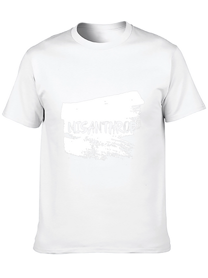 Misanthropic Graphic Tee - Black Cotton T-Shirt