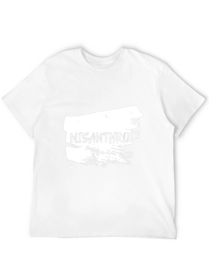Misanthropic Graphic Tee - Black Cotton T-Shirt