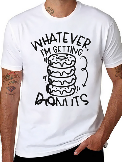 Funny Whatever Im Getting Biscuits Black Graphic Tee