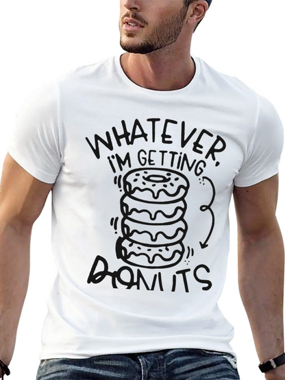 Funny Whatever Im Getting Biscuits Black Graphic Tee