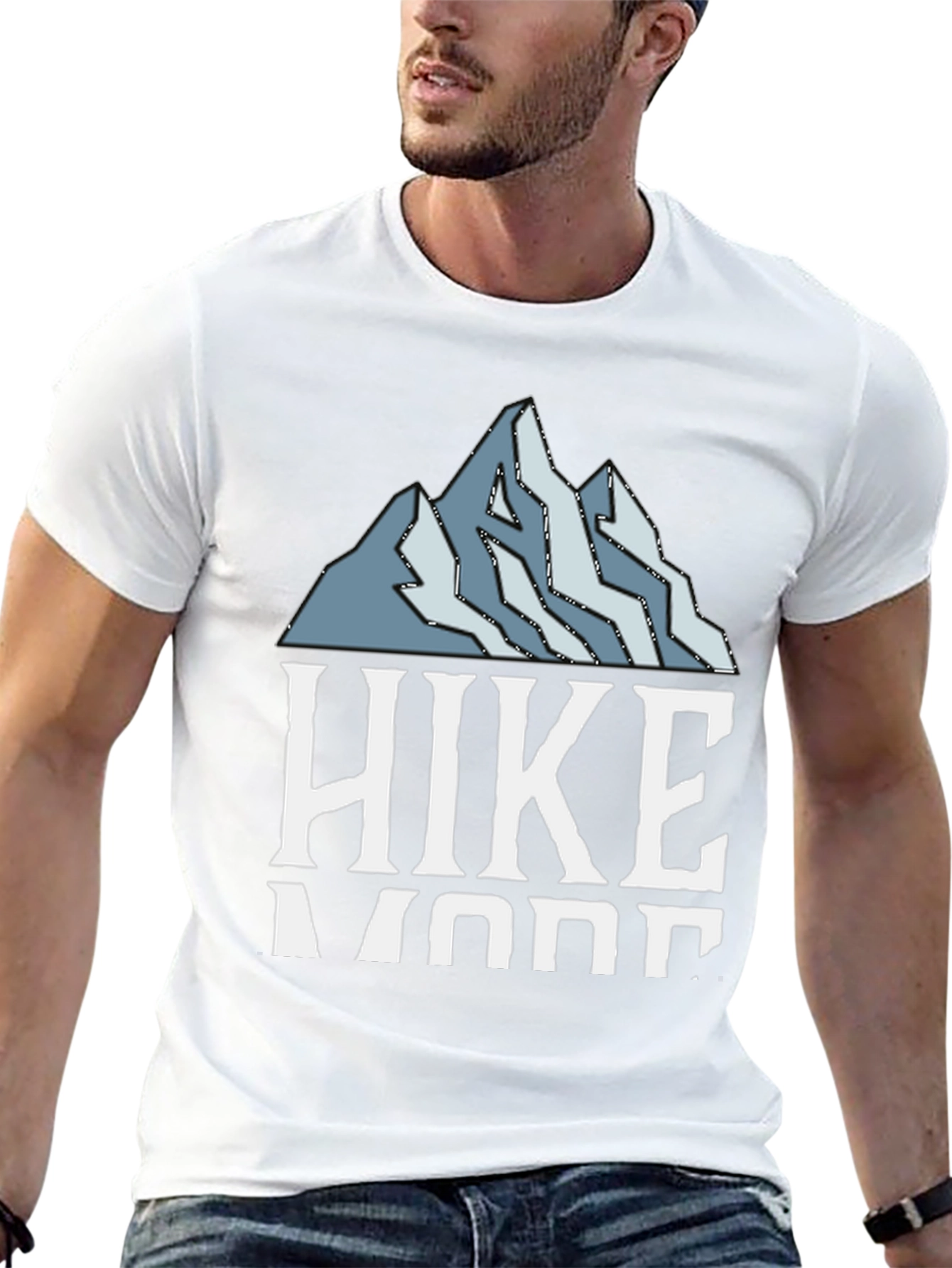 Hike More Black Graphic Tee