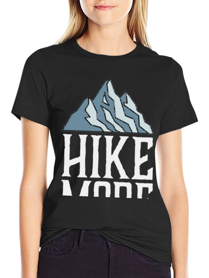 Hike More Black Graphic Tee