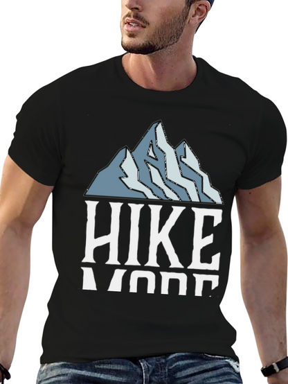 Hike More Black Graphic Tee