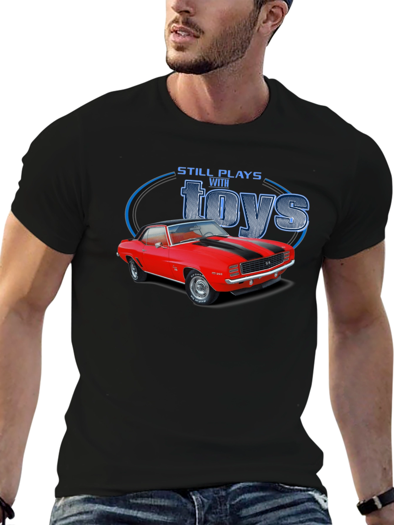 Still Plays With Toys Classic Car Graphic T-Shirt