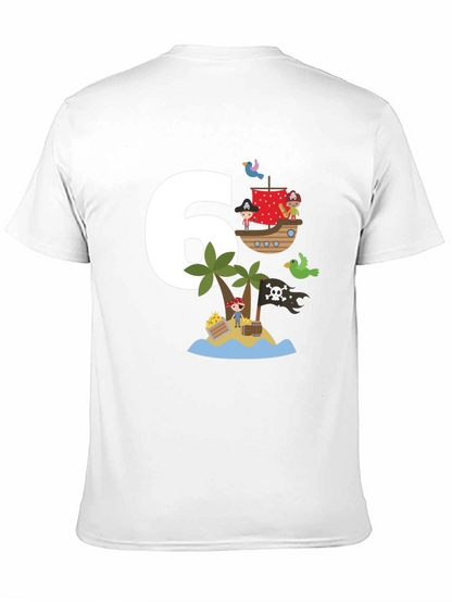 Kids 6th Birthday Pirate T-Shirt