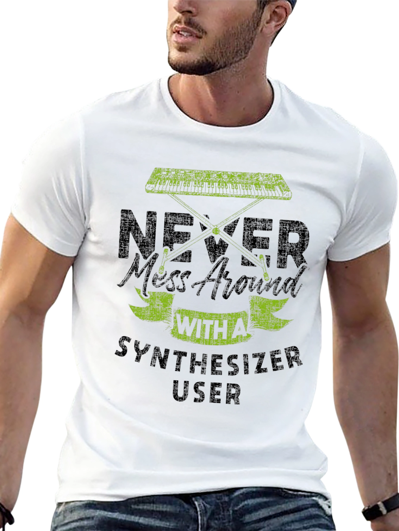 Never Mess With Synthesizer User Graphic T-Shirt