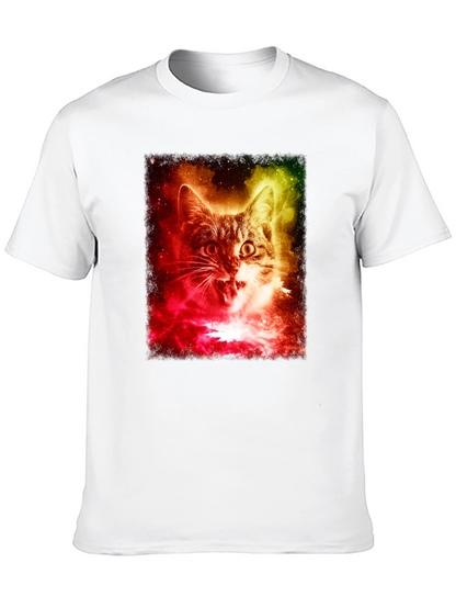 Cosmic Cat T-Shirt - Galaxy Feline Tee