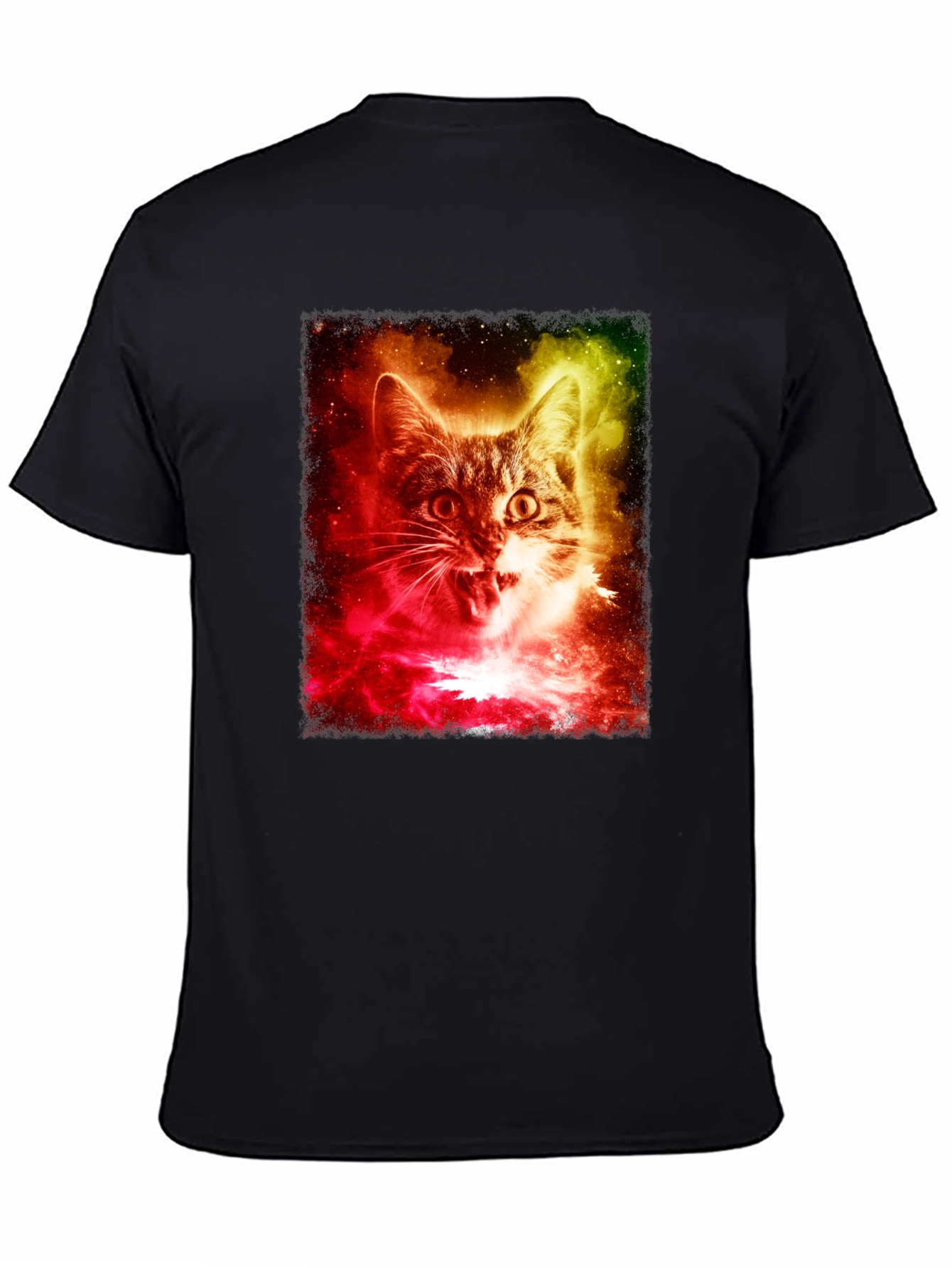 Cosmic Cat T-Shirt - Galaxy Feline Tee