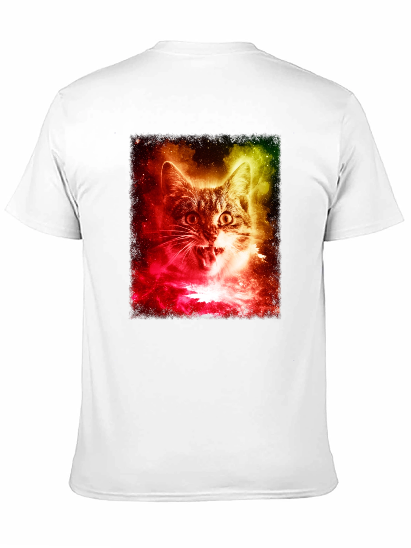 Cosmic Cat T-Shirt - Galaxy Feline Tee