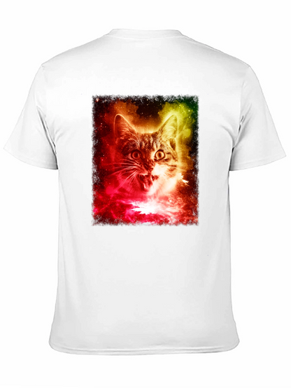 Cosmic Cat T-Shirt - Galaxy Feline Tee