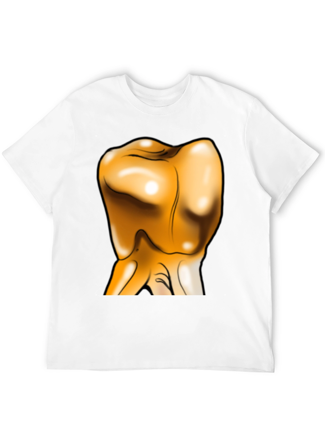 Unique Gold Tooth Graphic T-Shirt - Bold Statement Piece