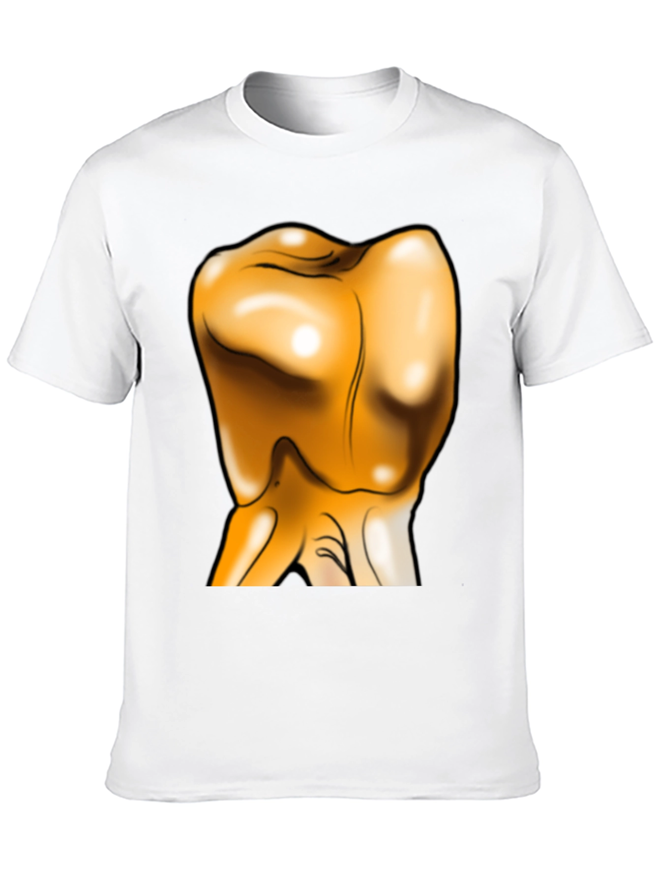 Unique Gold Tooth Graphic T-Shirt - Bold Statement Piece