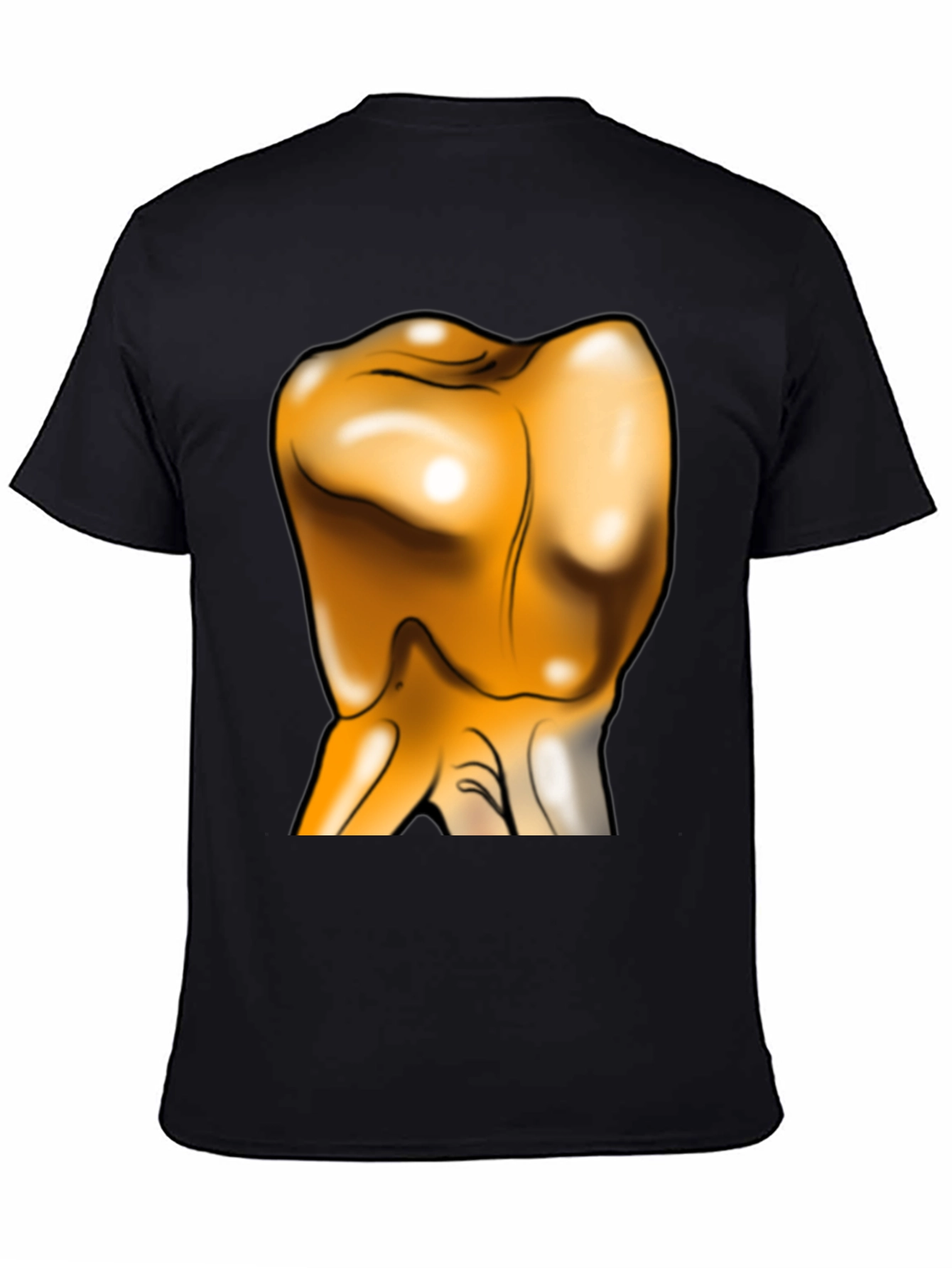 Unique Gold Tooth Graphic T-Shirt - Bold Statement Piece