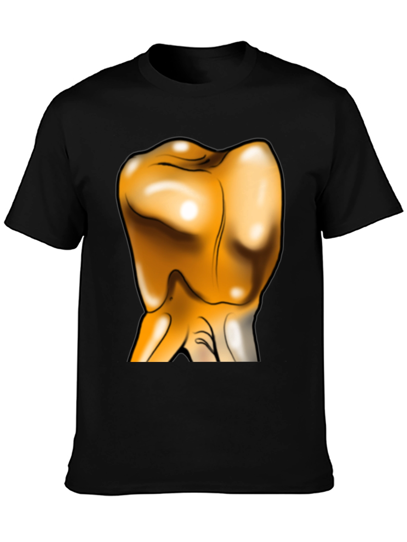 Unique Gold Tooth Graphic T-Shirt - Bold Statement Piece