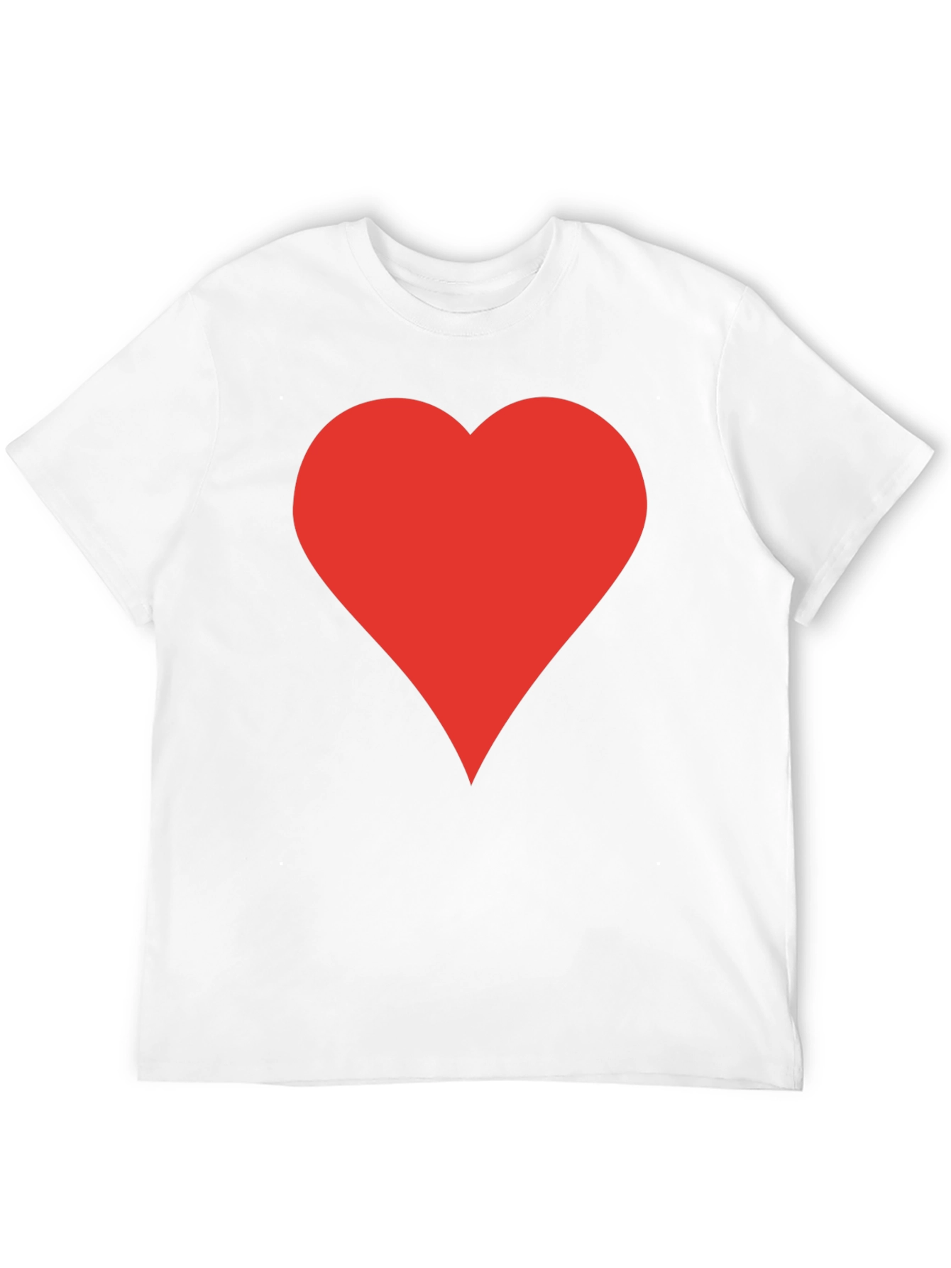 Red Heart Black T-Shirt | Stylish Casual Tee