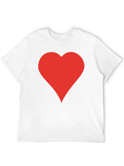 Red Heart Black T-Shirt | Stylish Casual Tee