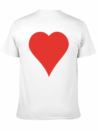 Red Heart Black T-Shirt | Stylish Casual Tee