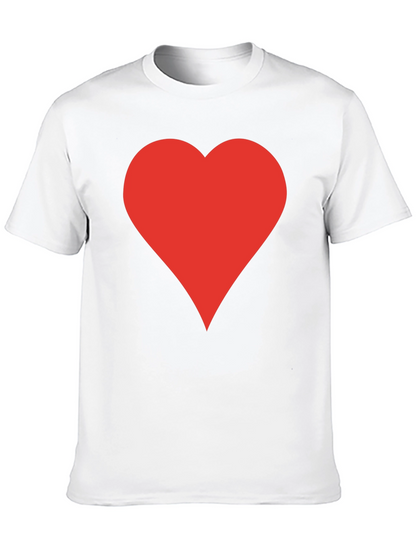 Red Heart Black T-Shirt | Stylish Casual Tee
