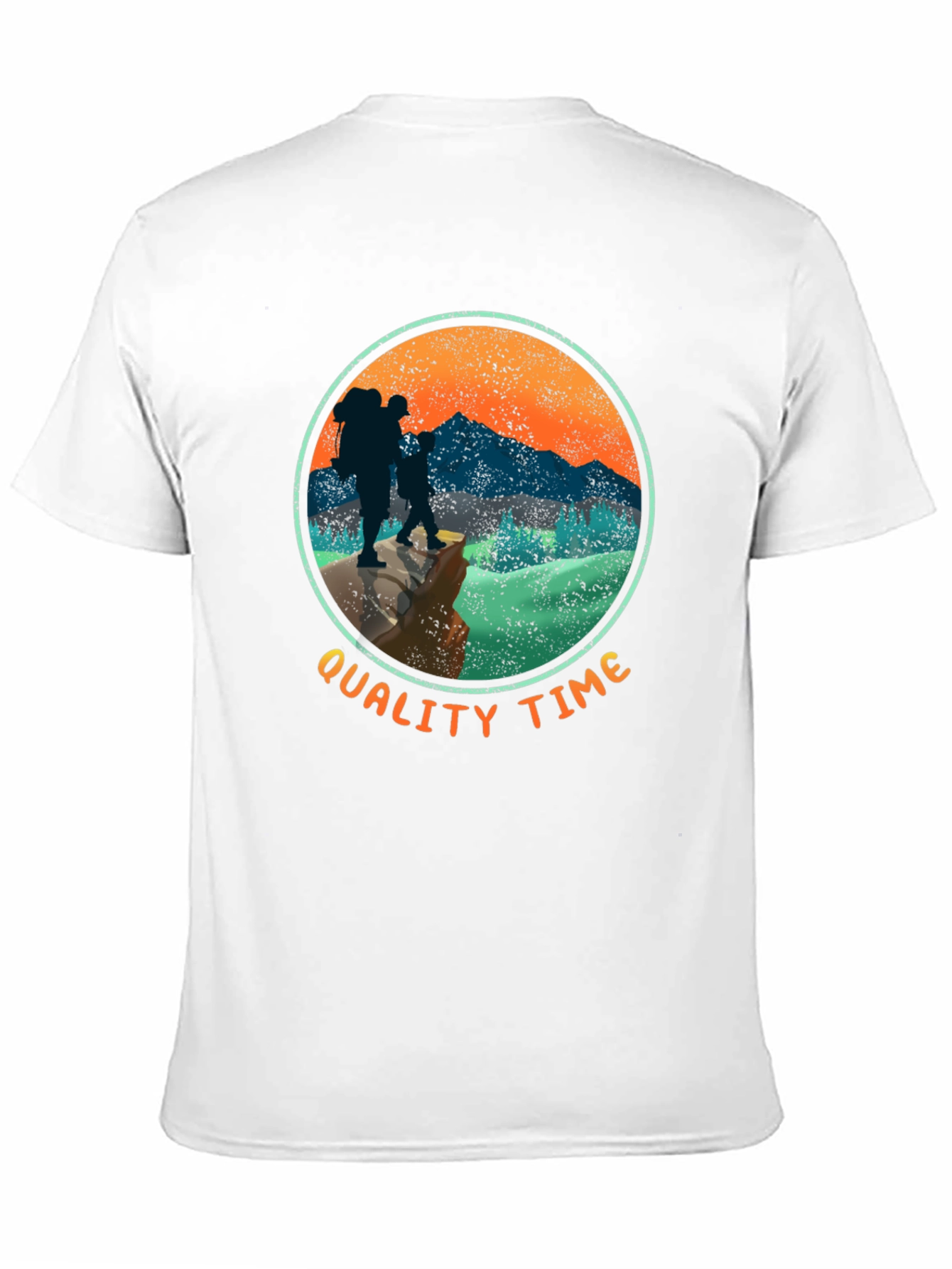 Quality Time Hiking Graphic Tee - Nature Adventure Shirt