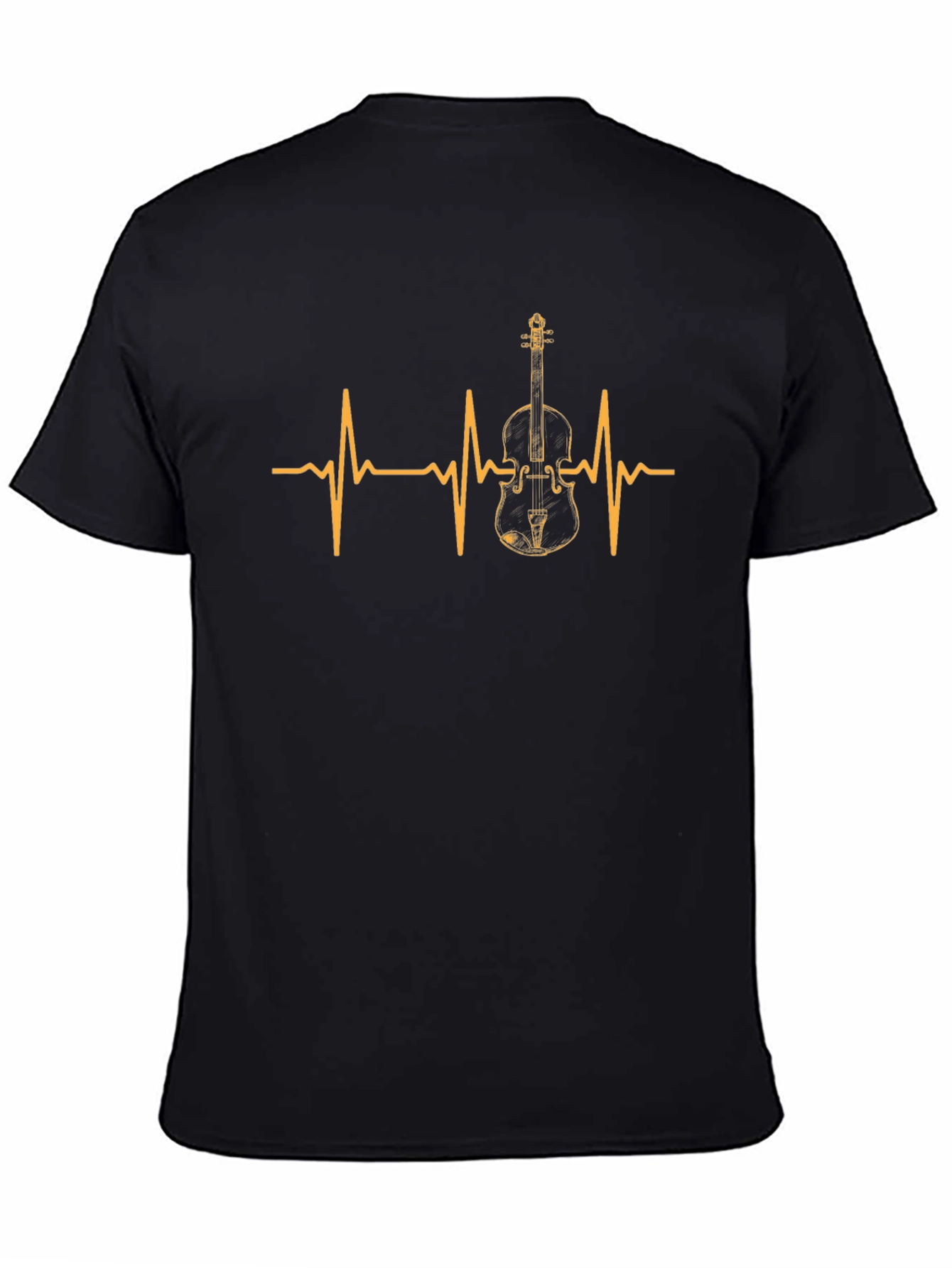 Violin Heartbeat Graphic Tee