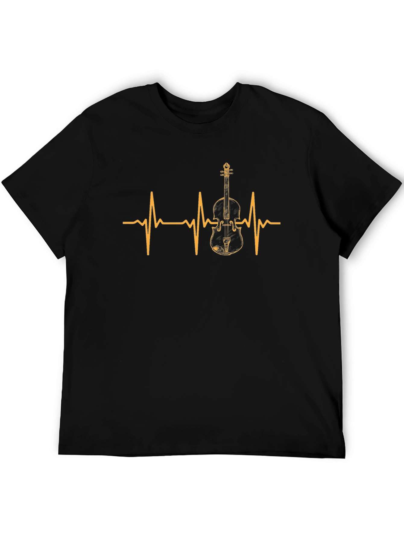 Violin Heartbeat Graphic Tee