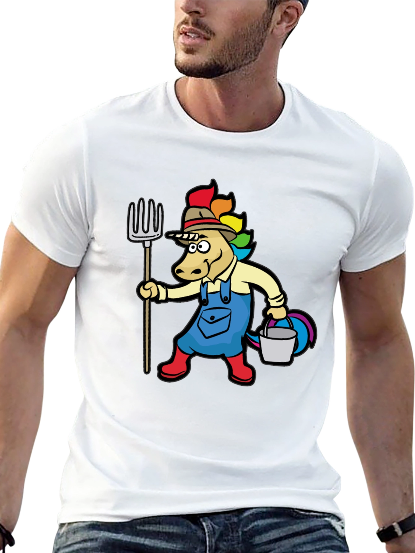 Unicorn Farmer Graphic Tee