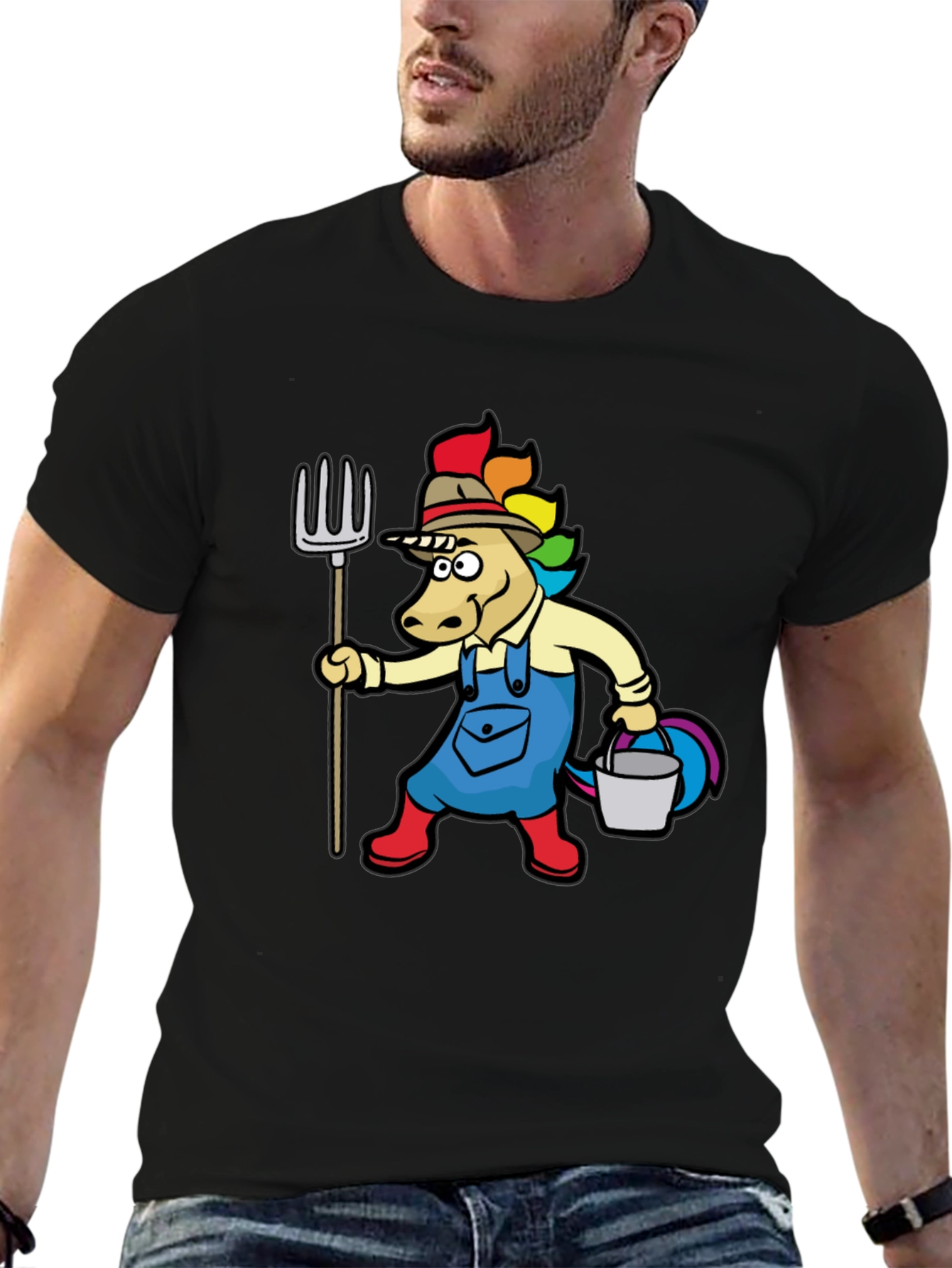 Unicorn Farmer Graphic Tee
