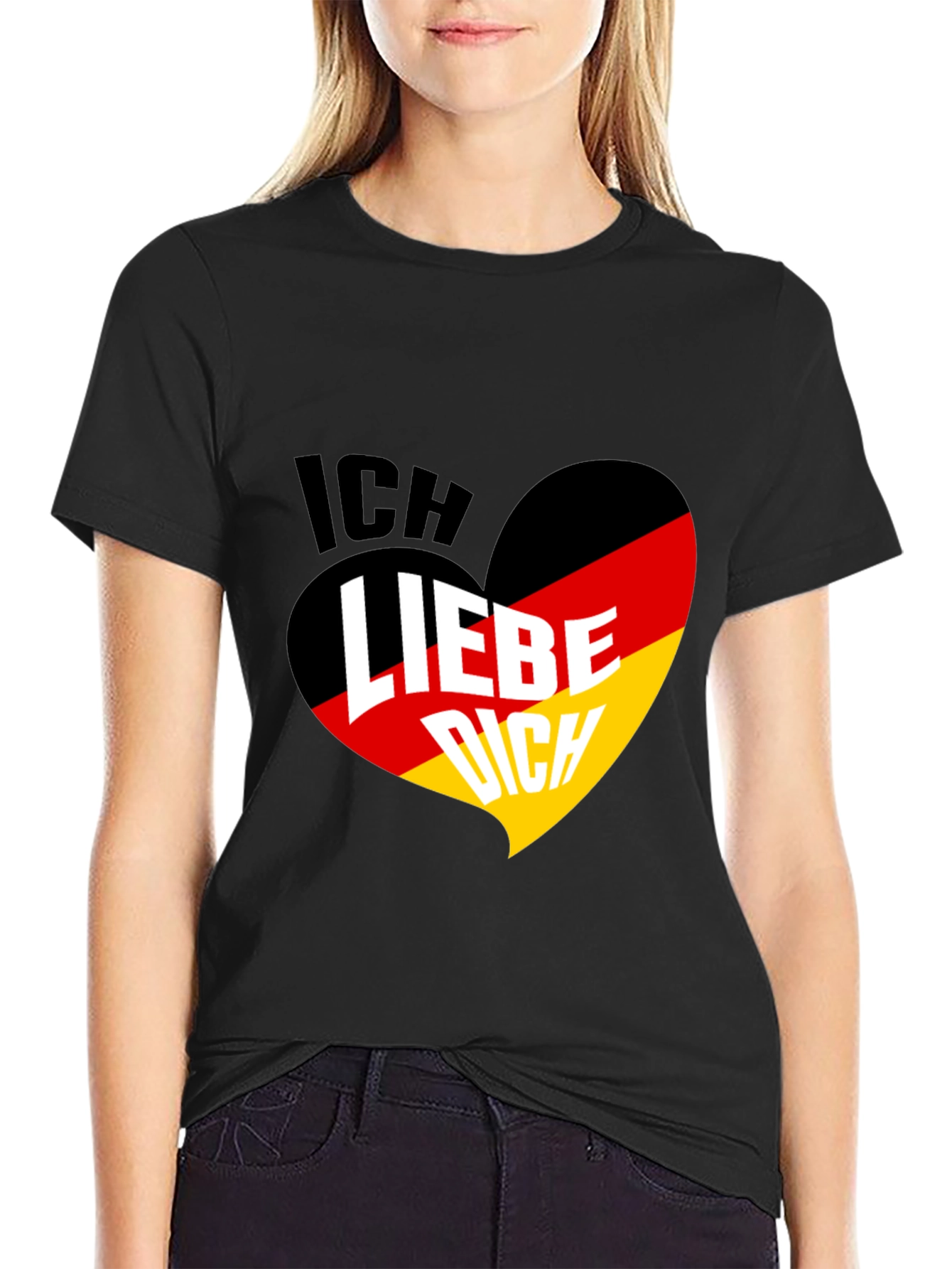 Ich Liebe Dich Germany Flag Heart T-Shirt