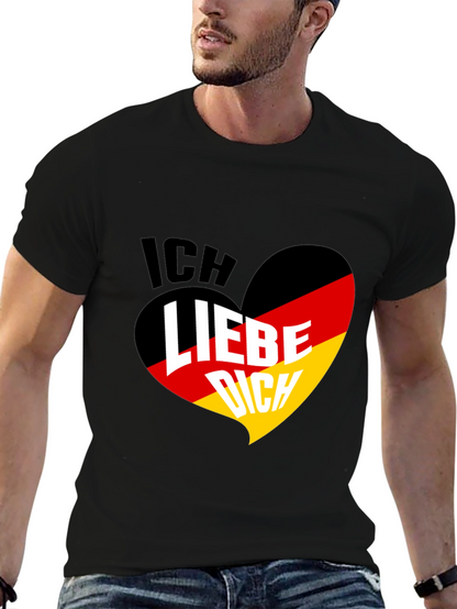Ich Liebe Dich Germany Flag Heart T-Shirt