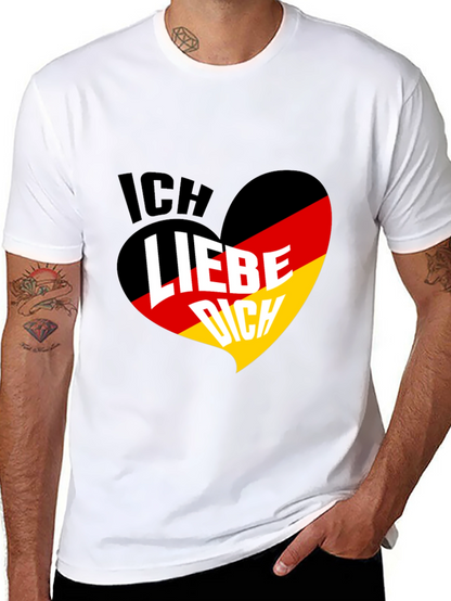 Ich Liebe Dich Germany Flag Heart T-Shirt