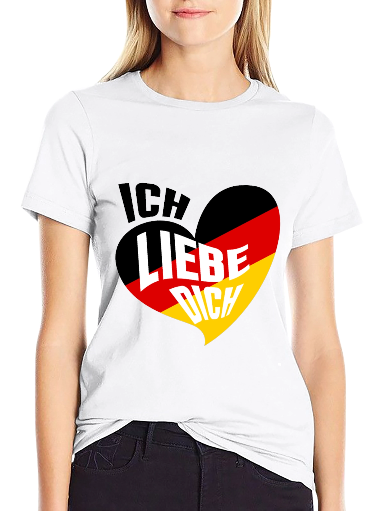 Ich Liebe Dich Germany Flag Heart T-Shirt